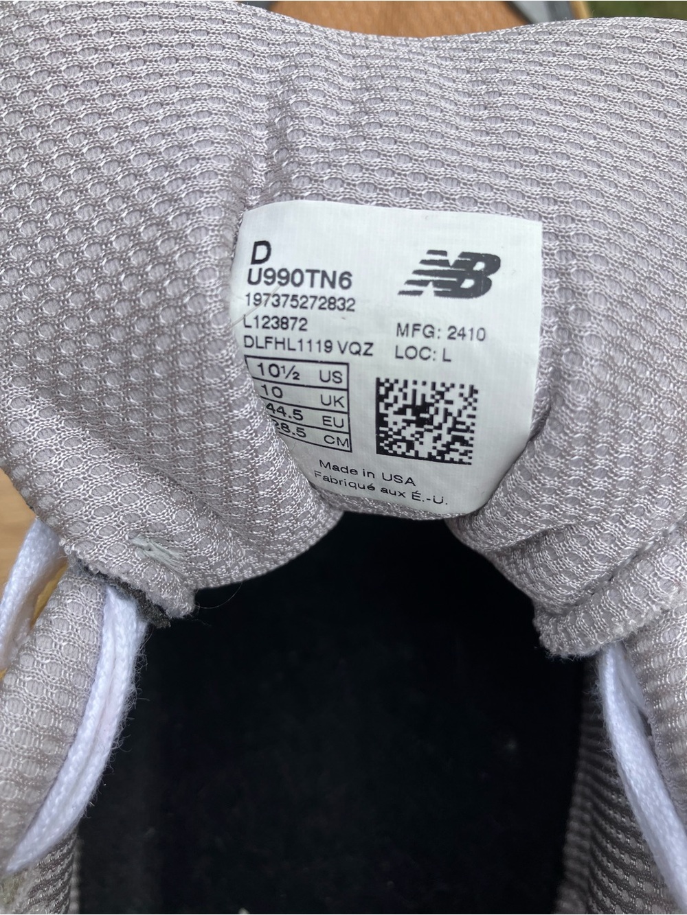 New Balance Unisex 990v6 - Tan/Gray/White - Picture 6 of 8